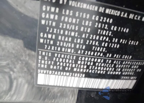 2024 Volkswagen Tiguan 2.0T Wolfsburg Edition из США, поврежденный, VIN 3VVTB7AX9RM218526